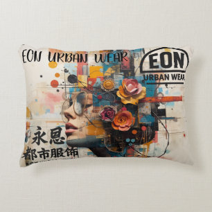 NEON ROSE DECORATIVE CUSHION
