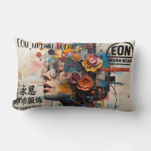 Neon Rose Lumbar Cushion