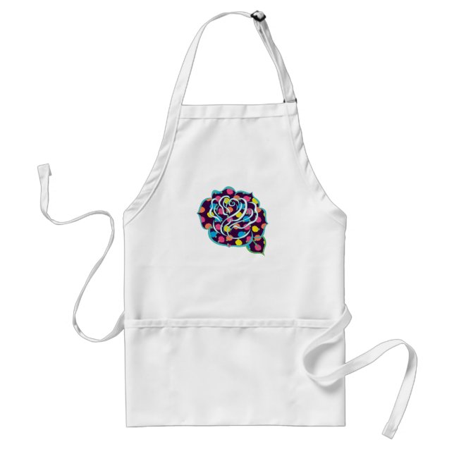 Neon Roses Apron (Front)