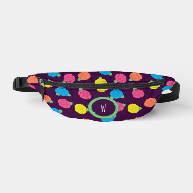 Neon Roses Bum Bags (Front)
