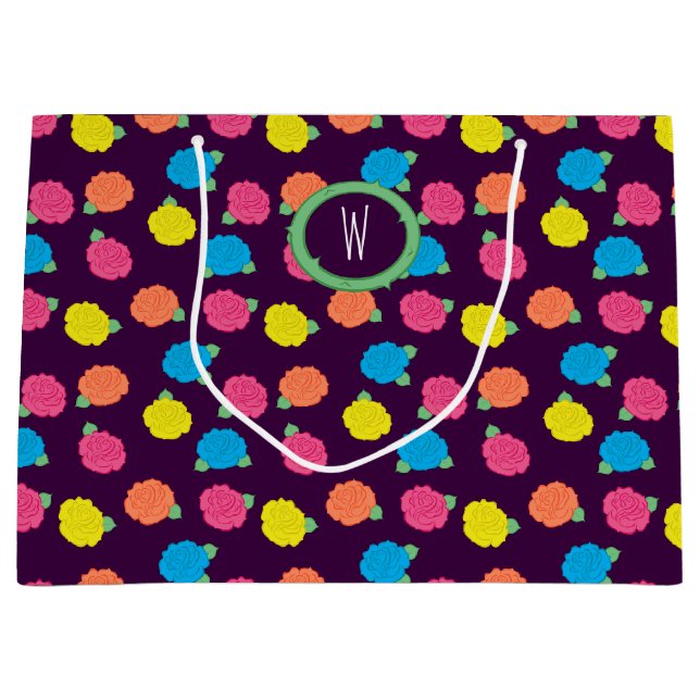 Neon Roses Gift Bag (Front)