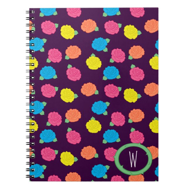 Neon Roses Notebook (Front)