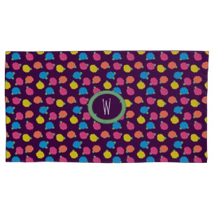 Neon Roses Pillow Case