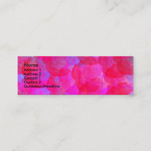 Neon Roses Profile Card