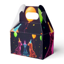 Neon Safari Party Favour Box