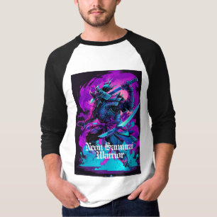 Neon Samurai: A Cyber Warrior of the Future  T-Shirt