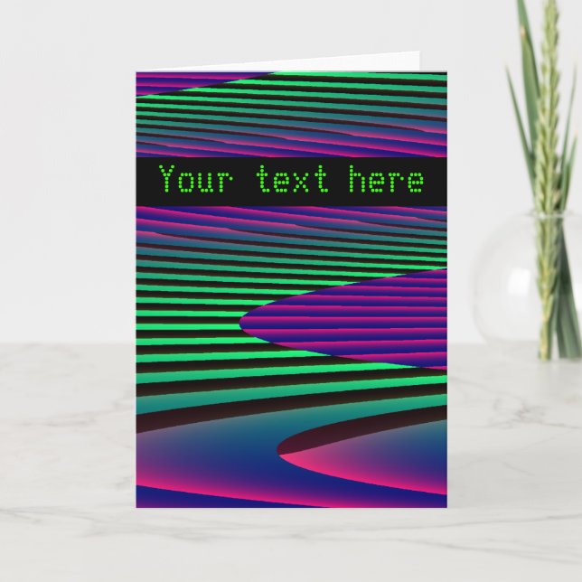 Neon Seas Custom Greeting Card (Front)