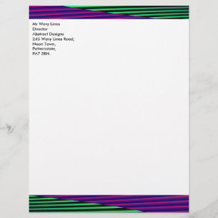 Neon Seas Customisable Letterhead