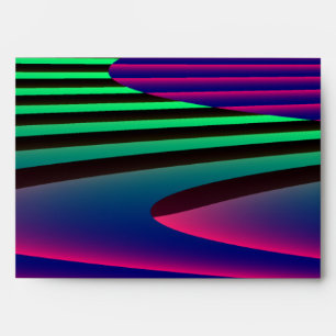 Neon Seas Patterned Envelope