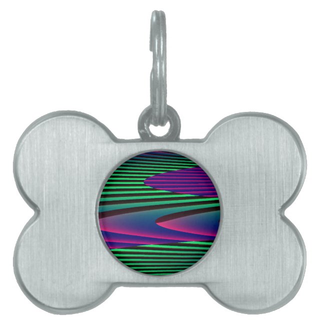 Neon Seas Pet Tag (Front)