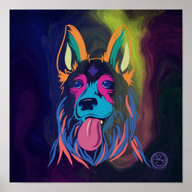 Neon Shepard Poster (Front)