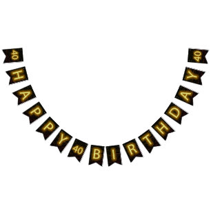 Neon Sign on Brick for 40th Birthday