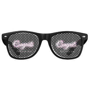 Neon sign pink congrats add text retro 90s revival sunglasses