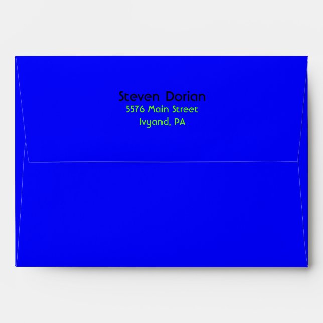 NEON SIGNS Bar Bat Mitzvah Customisable Envelope (Back (Top Flap))