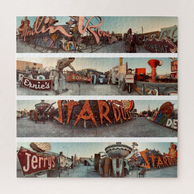 Neon Signs Las Vegas Square Puzzle (Vertical)