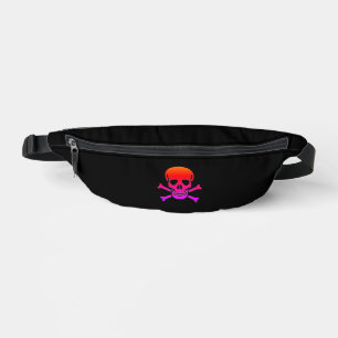 Neon Skull black fanny pack