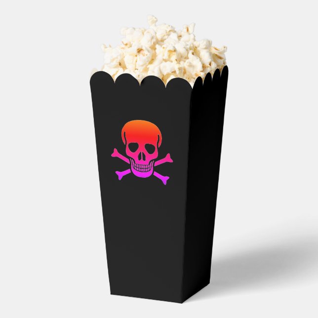 Neon Skull black popcorn boxes (Popped)