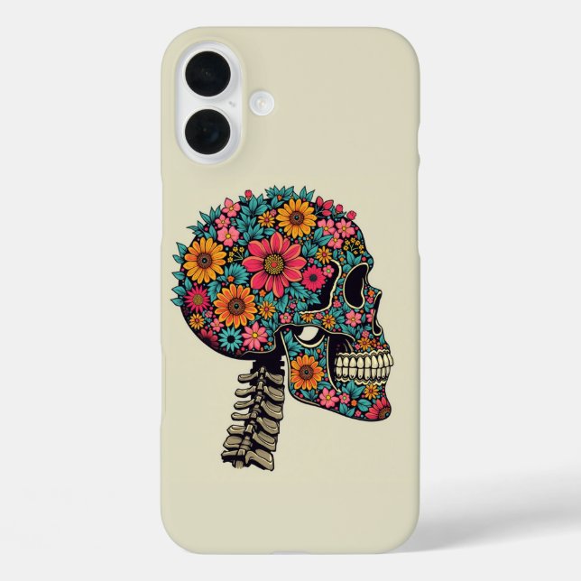 Neon skull- Halloween gothic Case-Mate iPhone Case (Back)