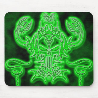 Neon Skull Mouse Pad