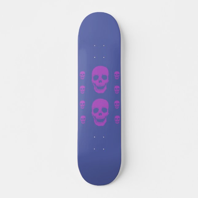 Neon Skull Skateboard Deck (Front)