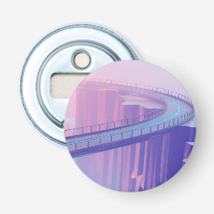 Neon Skybridge Dreamscape Bottle Opener