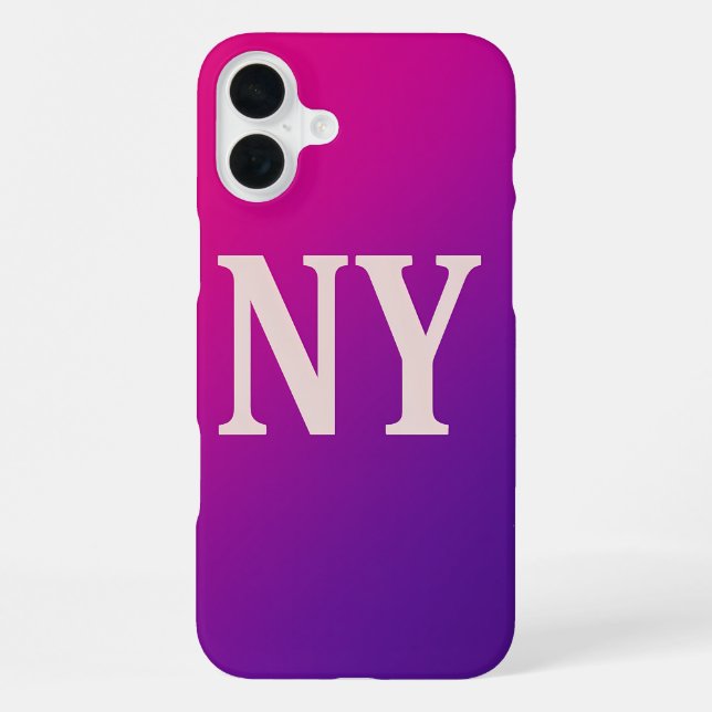 Neon Skyline NY – Bold & Chic iPhone Case (Back)