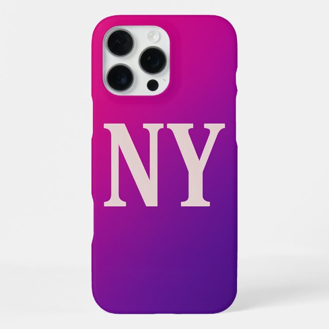 Neon Skyline NY – Bold & Chic iPhone Case (Back)