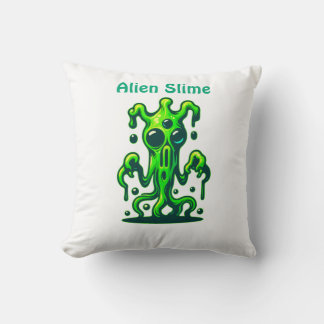 Neon Slime Monster – Cool Creepy Alien Design Cushion