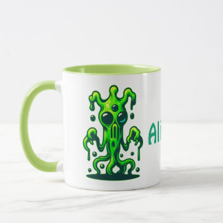 Neon Slime Monster – Cool Creepy Alien Design Mug
