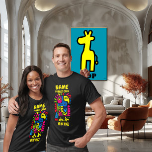 Neon Sloth Art – Colorful Pop Jungle Animal Design T-Shirt