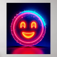 Neon Smile: Bright Happy Glow Design