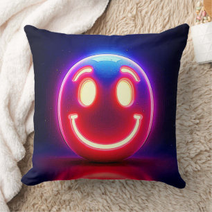 Neon Smile: Happy Glow Cushion