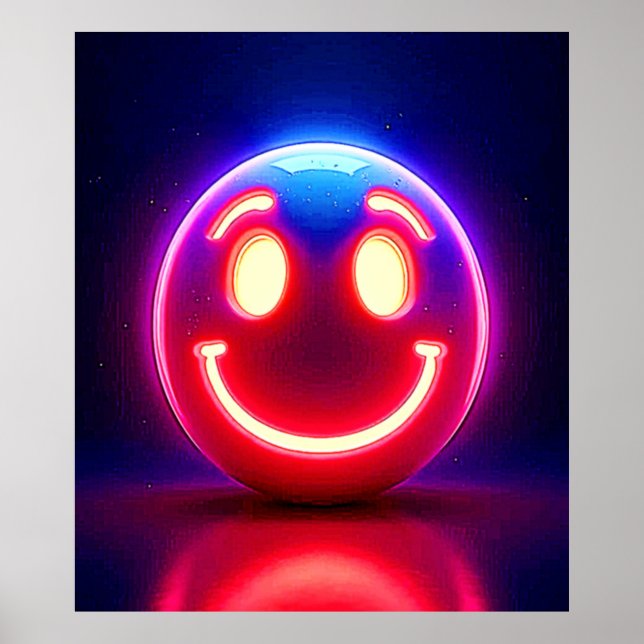 Neon Smile: Happy Glow Poster (Front)