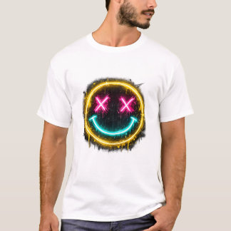 Neon Smiley Face T-Shirt