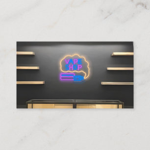 Neon Smoke Shop Business Card