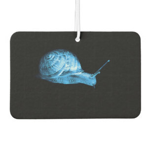 Neon snail car air freshener
