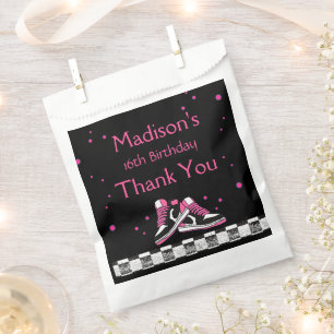 Neon Sneaker Birthday, Glitter  Favour Bag