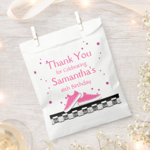 Neon Sneaker Birthday, Glitter Favour Bag