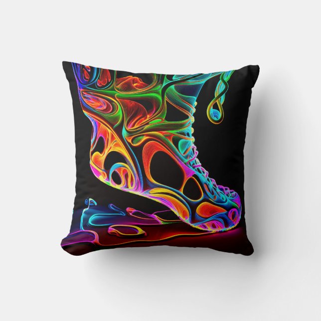 Neon Sneaker Cushion (Front)