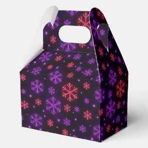 Neon Snowflakes Favour Box
