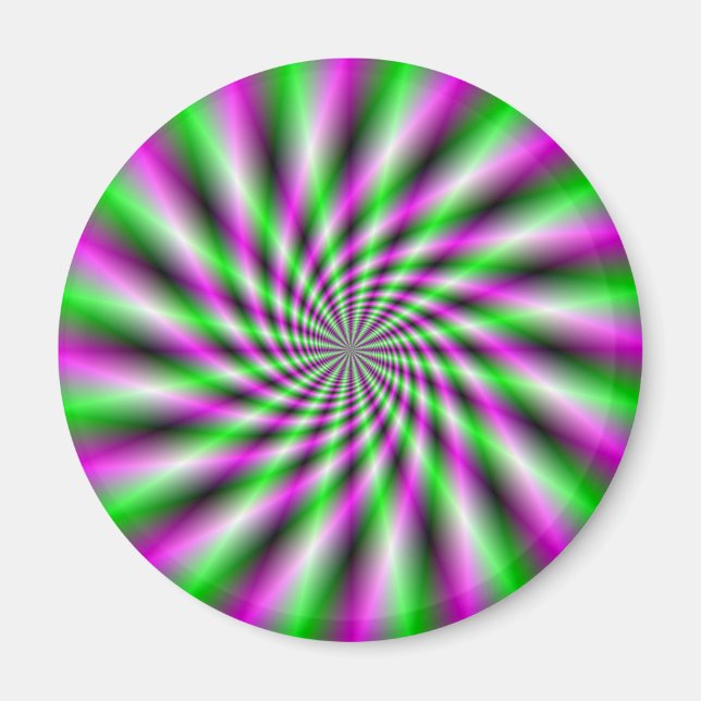 Neon Spinning Wheel  Magnet (Front)