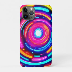 Neon Spiral Light Art iPhone 11 Pro Case