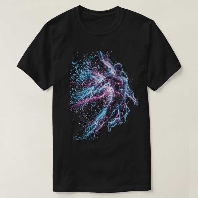 Neon Splash Figure T-Shirt (Design Front)