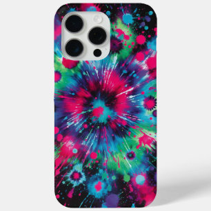Neon Splash, Tie-dye iPhone 15 Pro Max Case