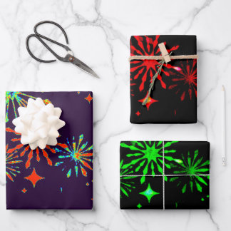 Neon Splash Wrapping Paper