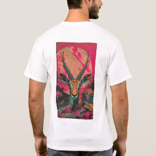 Neon Springbok Cyberpunk T-Shirt