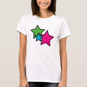 Neon star ringer T-shirt