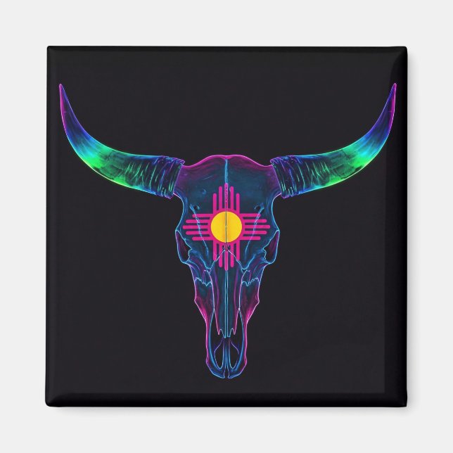 Neon Steer  Magnet (Front)