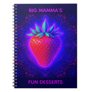 Neon Strawberry vivid Look notebook