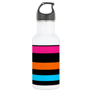 Neon stripes 532 ml water bottle